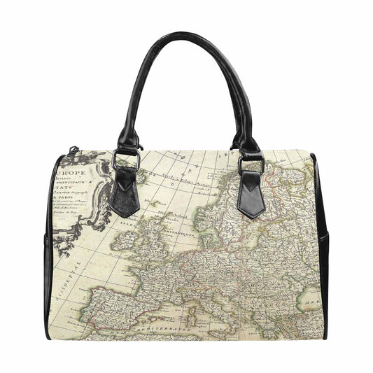 Antique Map design Boston handbag, Model 1695321, Design 3