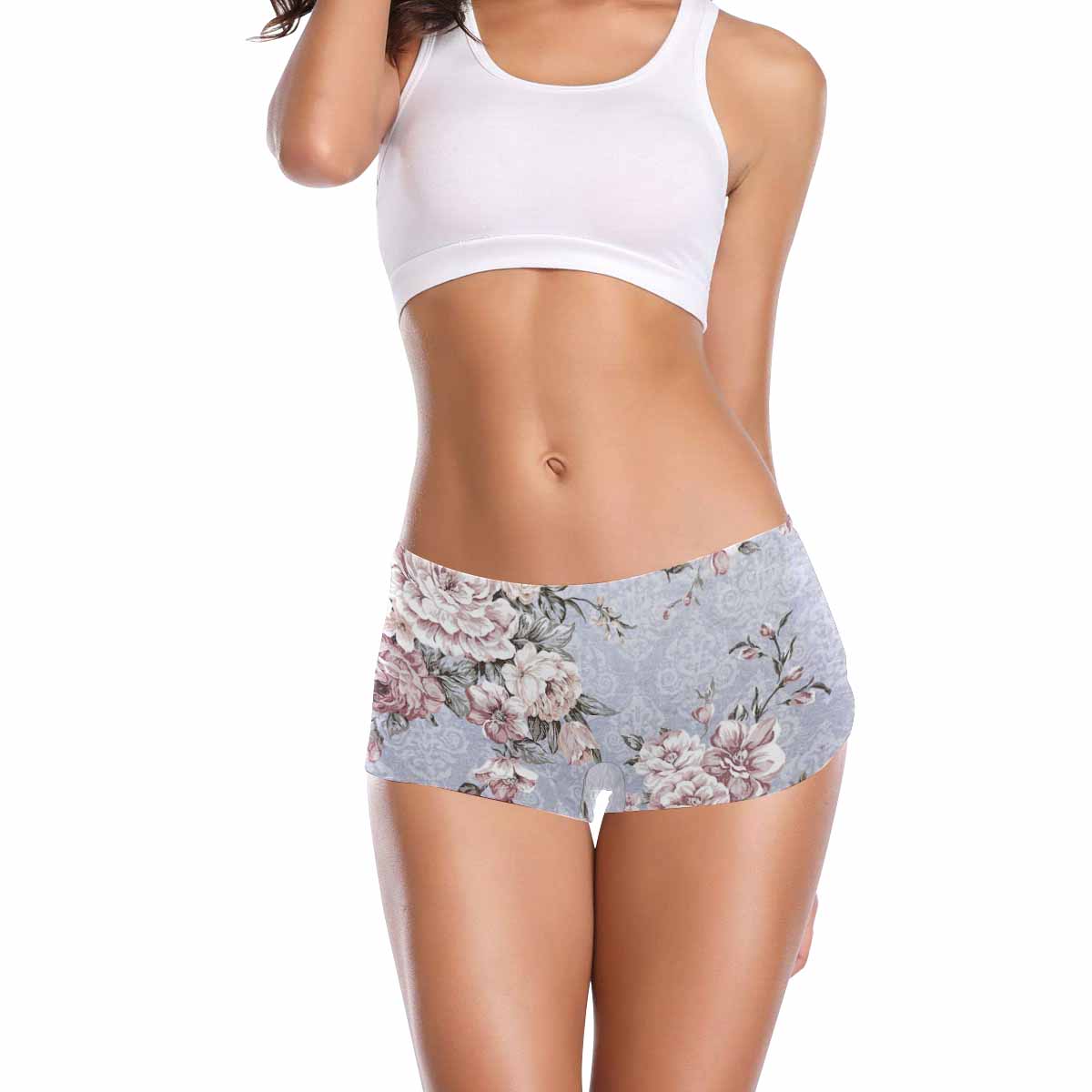 Floral 2, boyshorts, daisy dukes, pum pum shorts, panties, design 24