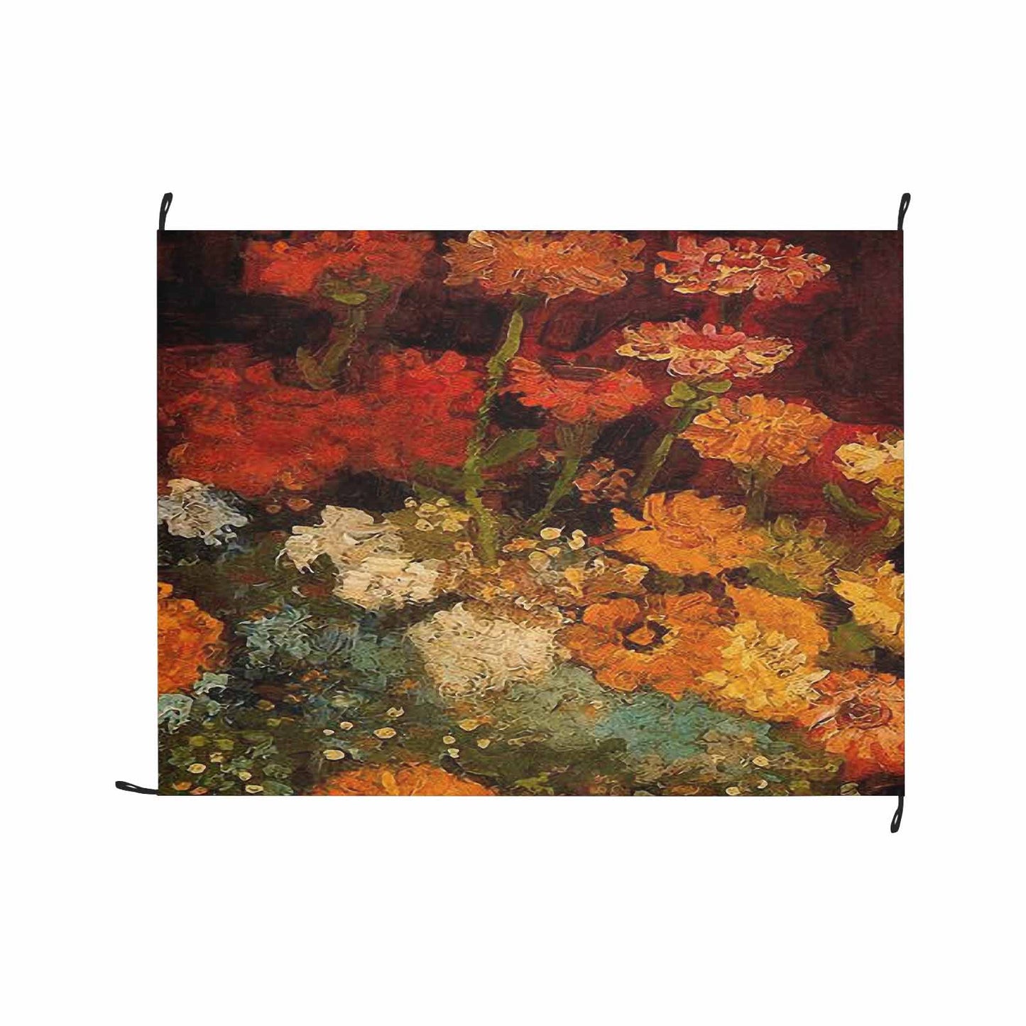 Vintage Floral waterproof picnic mat, 69 x 55in, Design 31