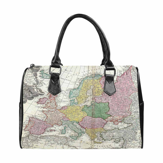 Antique Map design Boston handbag, Model 1695321, Design 30