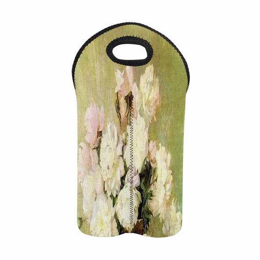 Vintage floral 2 bottle wine bag, Design 35