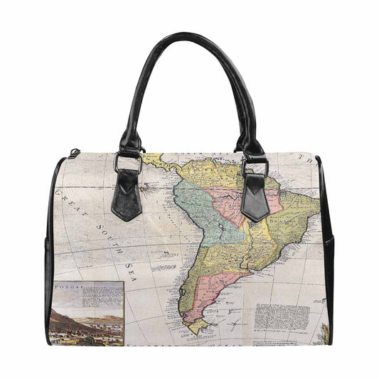 Antique Map design Boston handbag, Model 1695321, Design 40