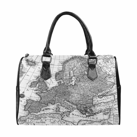 Antique Map design Boston handbag, Model 1695321, Design 41