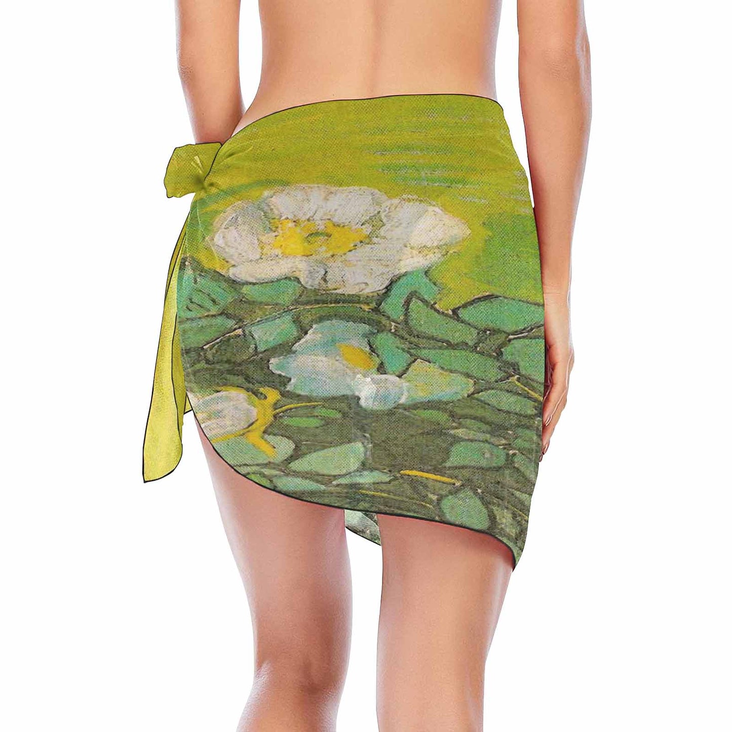 Vintage floral, beach sarong, beach coverup, swim wear, Design 01