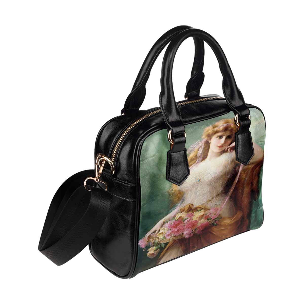 Victorian Lady design handbag, Mod 19163453, Basket of Roses