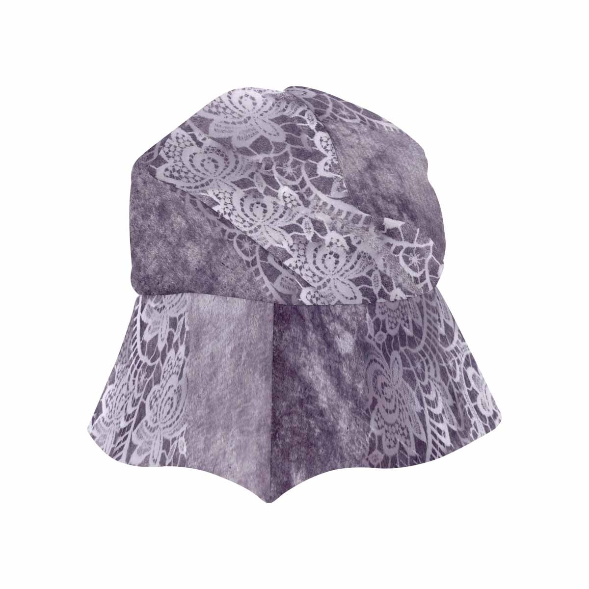 Victorian lace print, wide brim sunvisor Hat, outdoors hat, design 39