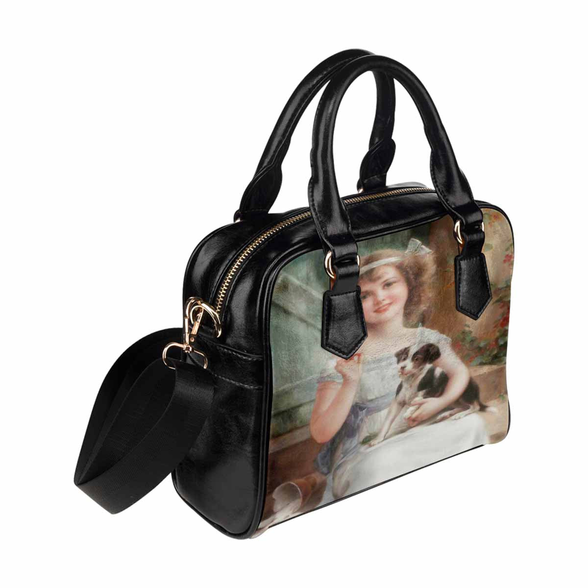 Victorian Girl design handbag, Mod 19163453, Waiting for the Vet