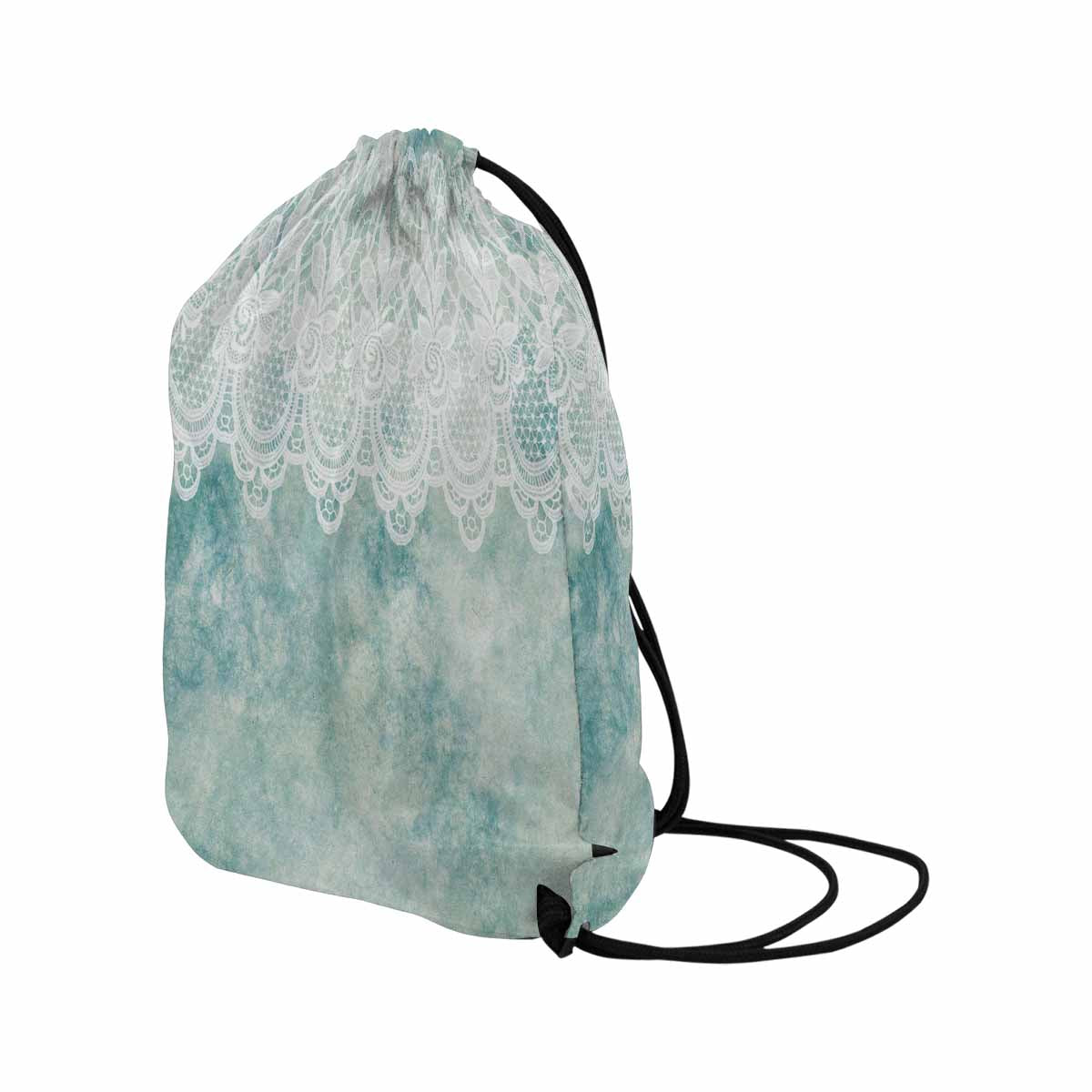 Victorian lace DRAWSTRING BAG, LARGE, design 41