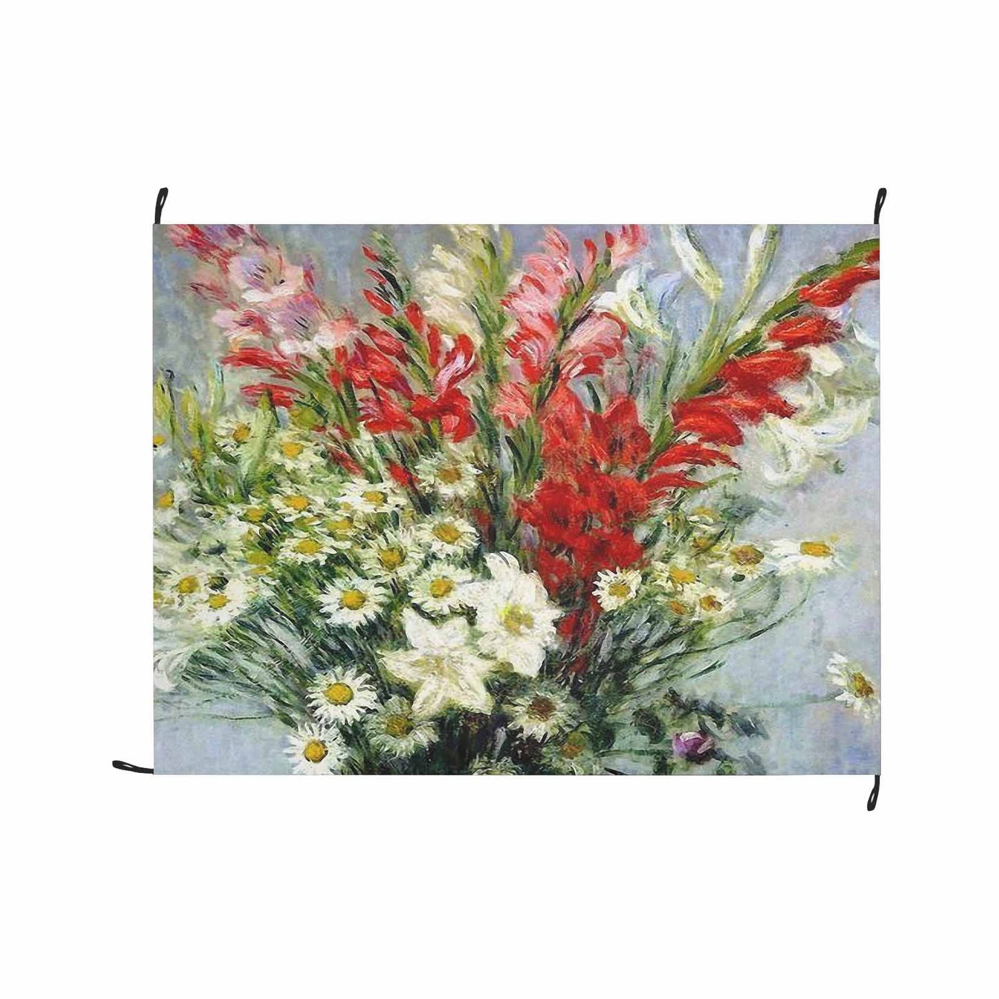 Vintage Floral waterproof picnic mat, 69 x 55in, Design 43