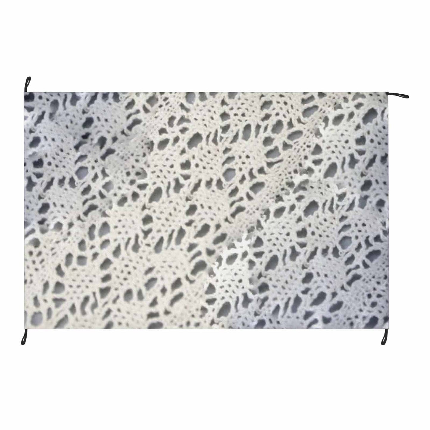 Victorian lace print waterproof picnic mat, 81 x 55in, design 12