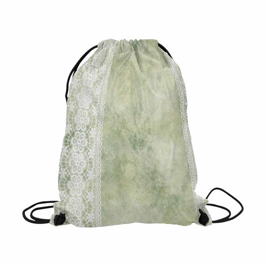 Victorian lace DRAWSTRING BAG, LARGE, design 42