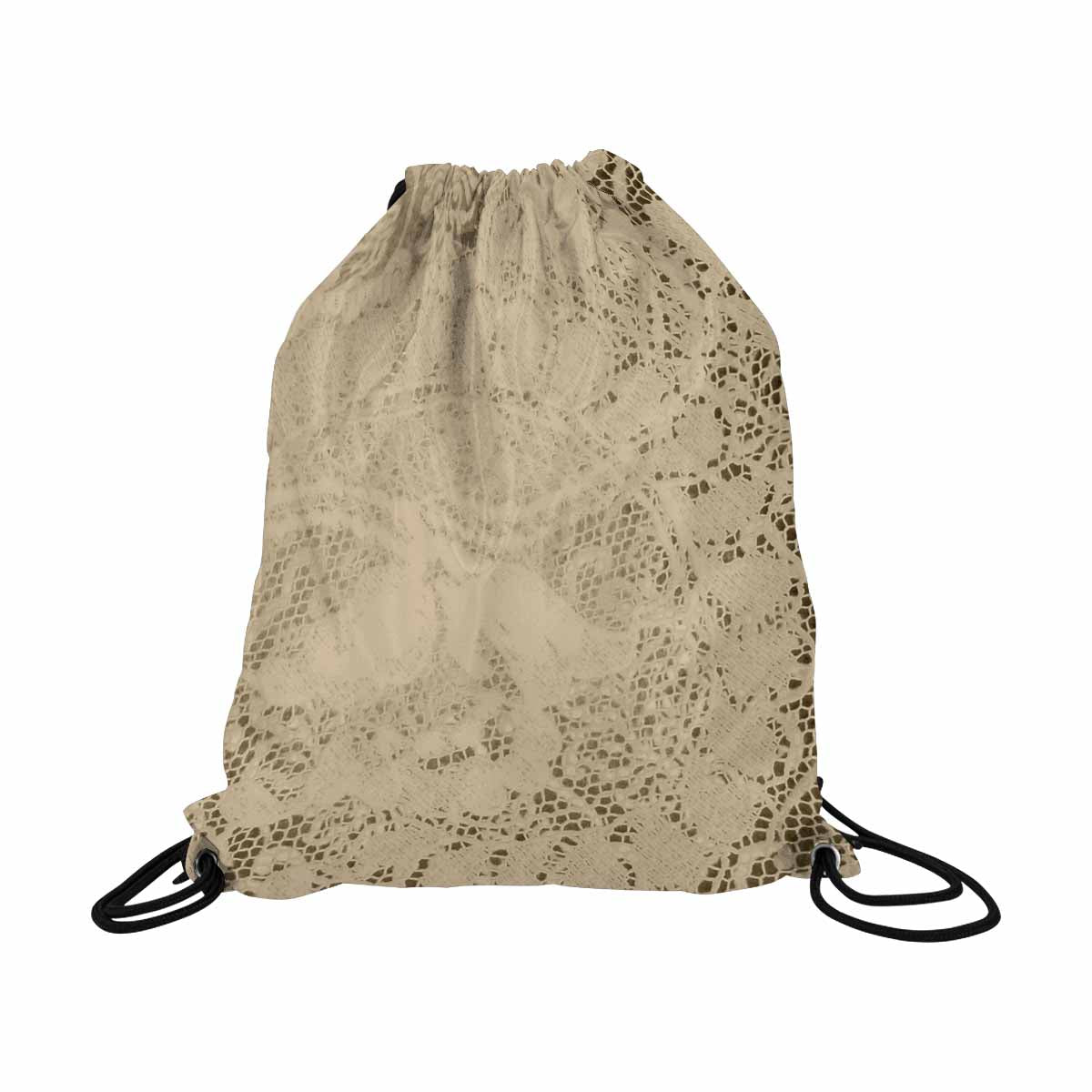 Victorian lace DRAWSTRING BAG, LARGE, design 26