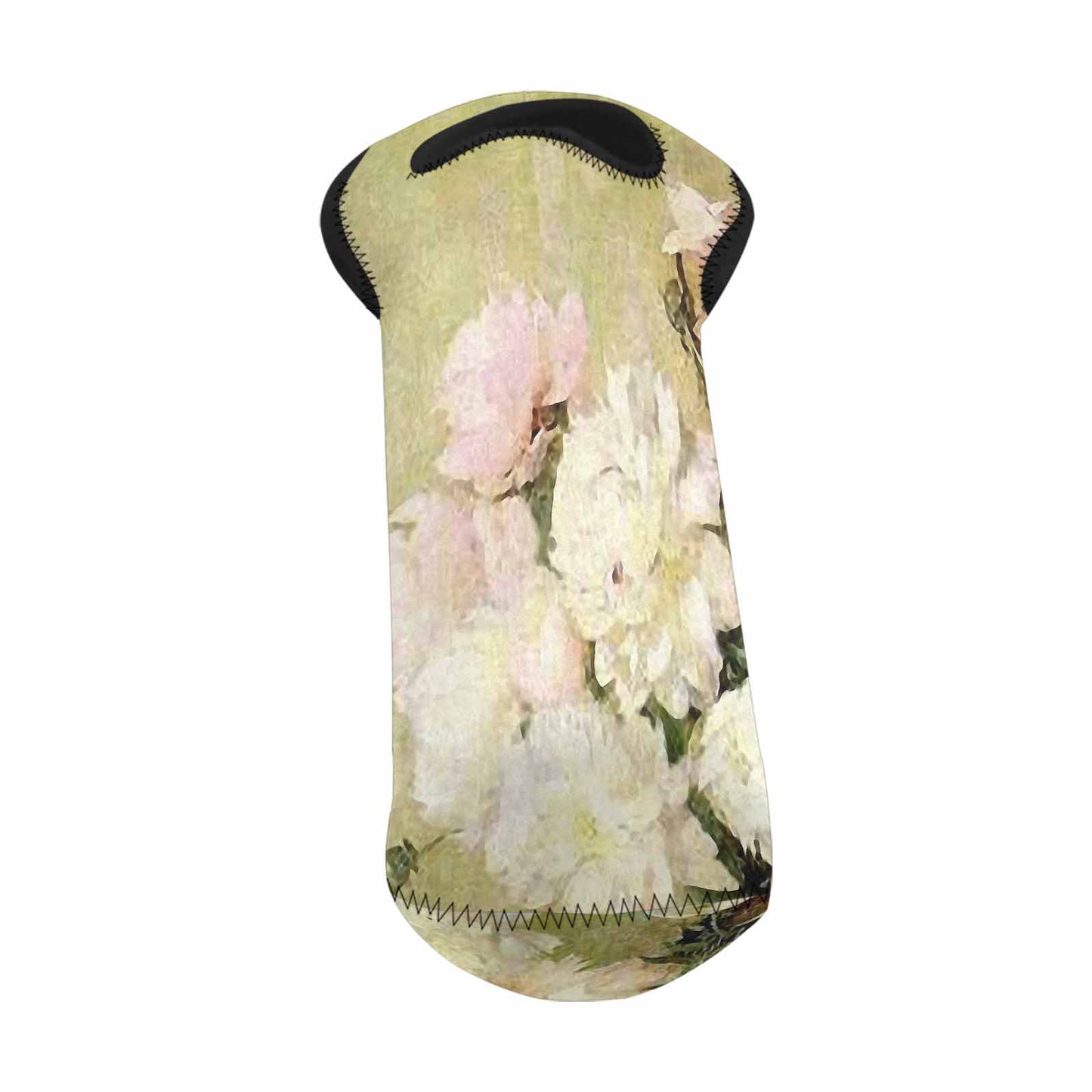 Vintage floral 1 bottle wine bag, Design 35