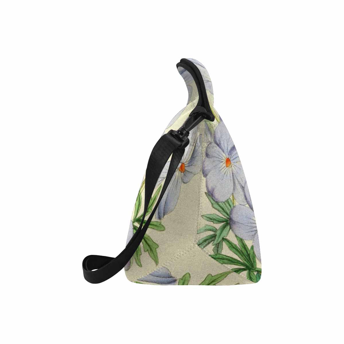 Vintage Floral print insulated lunch bag, Design 13