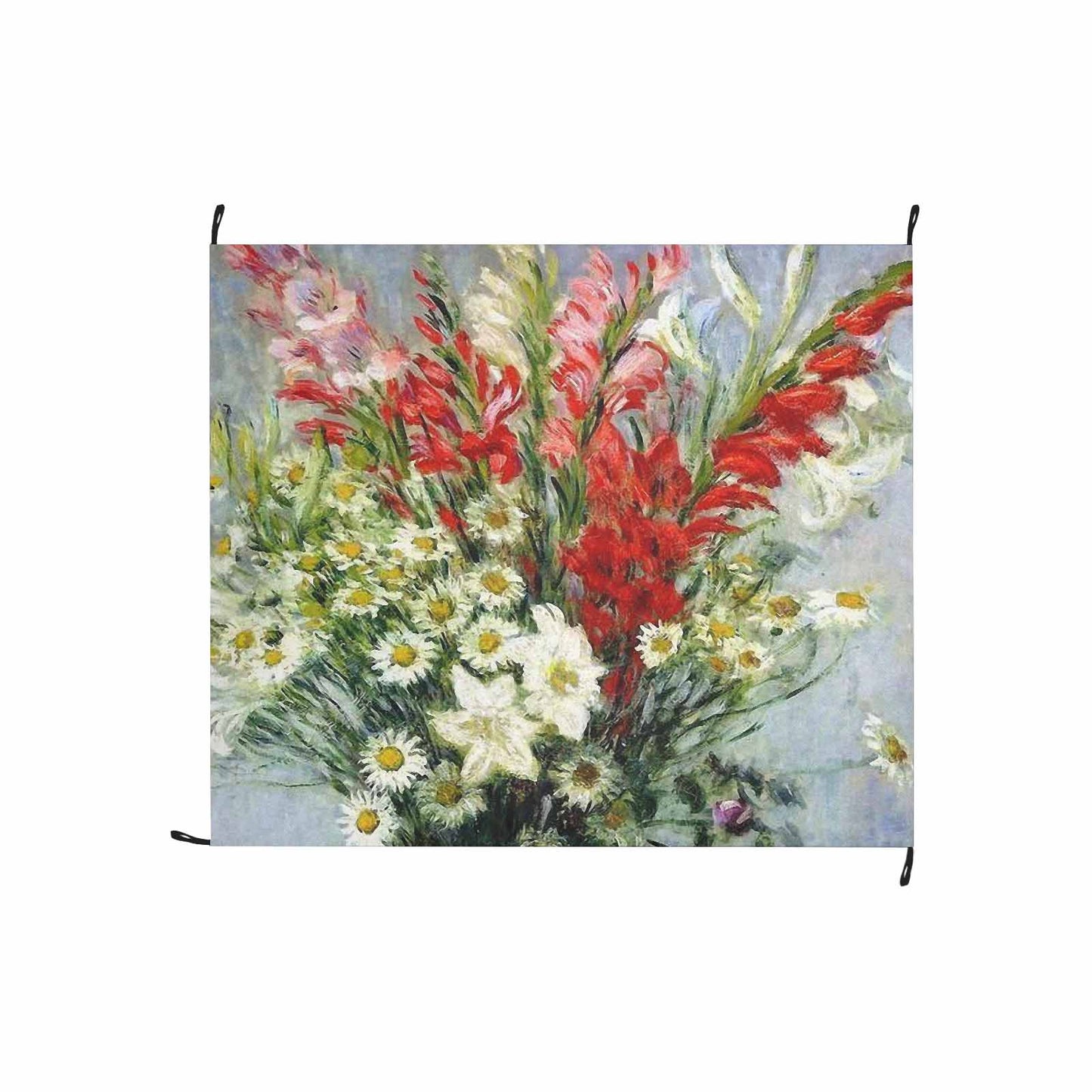 Vintage Floral waterproof picnic mat, 61 x 55in, Design 43