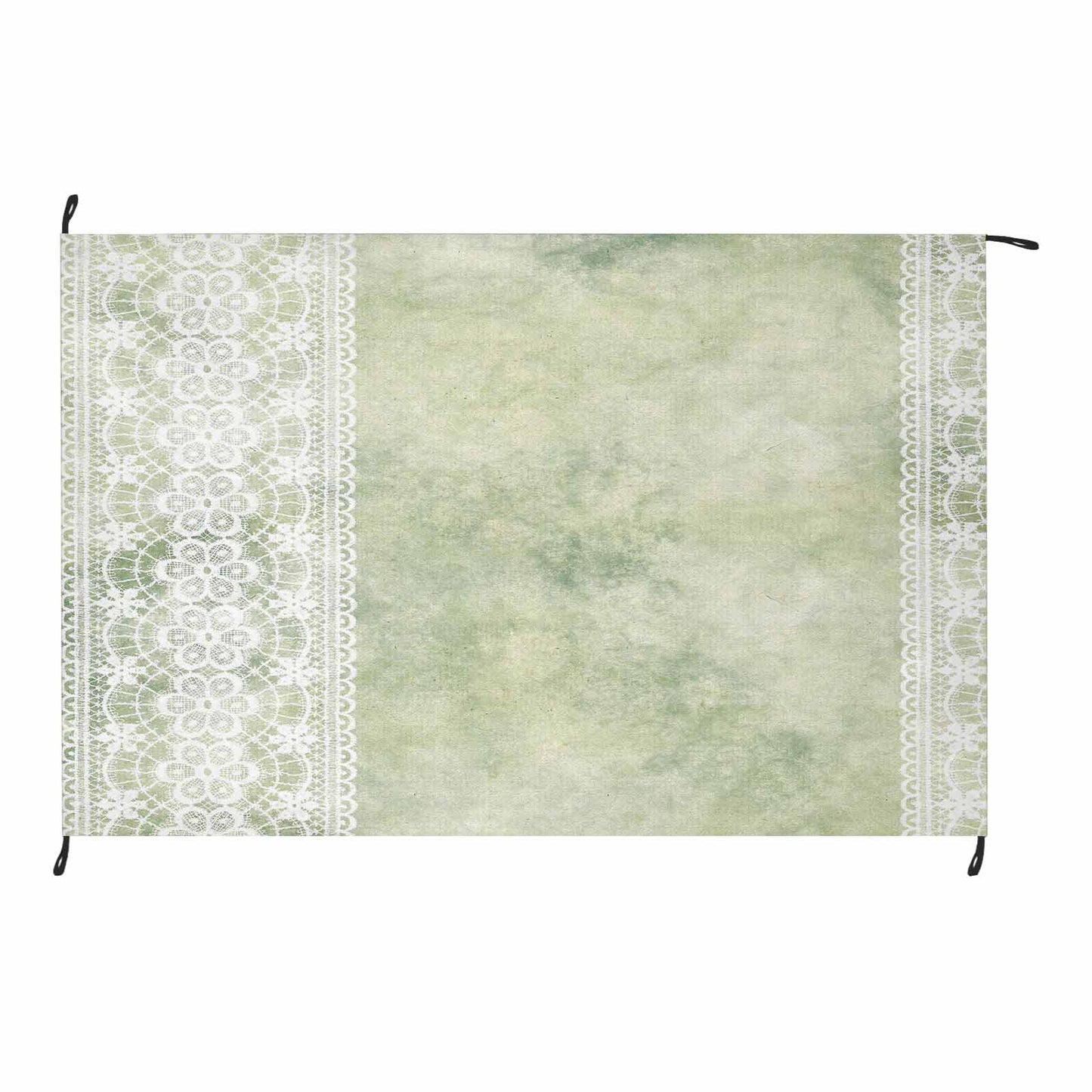 Victorian lace print waterproof picnic mat, 81 x 55in, design 42