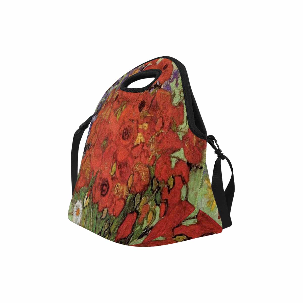 Vintage Floral print insulated lunch bag, Design 47