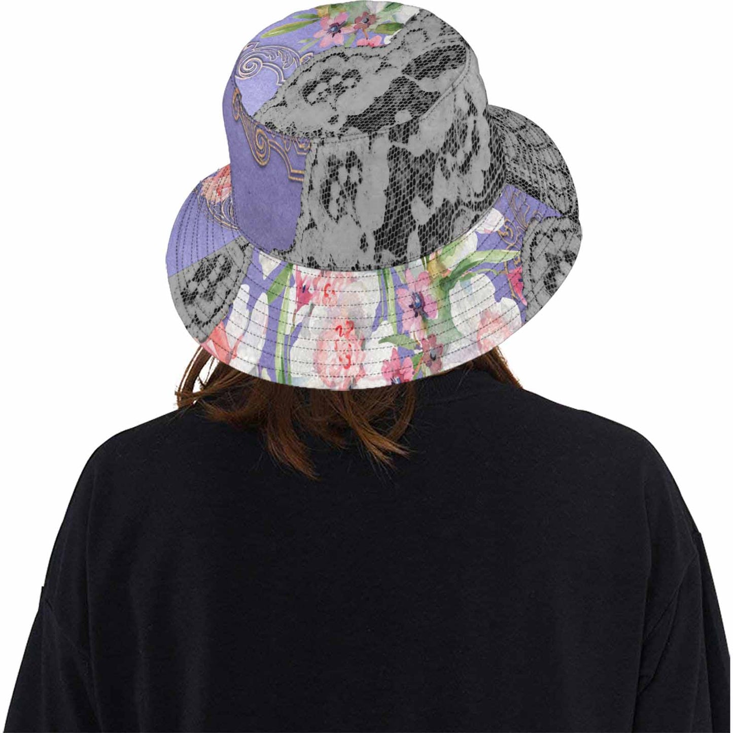 Victorian lace Bucket Hat, outdoors hat, design 45