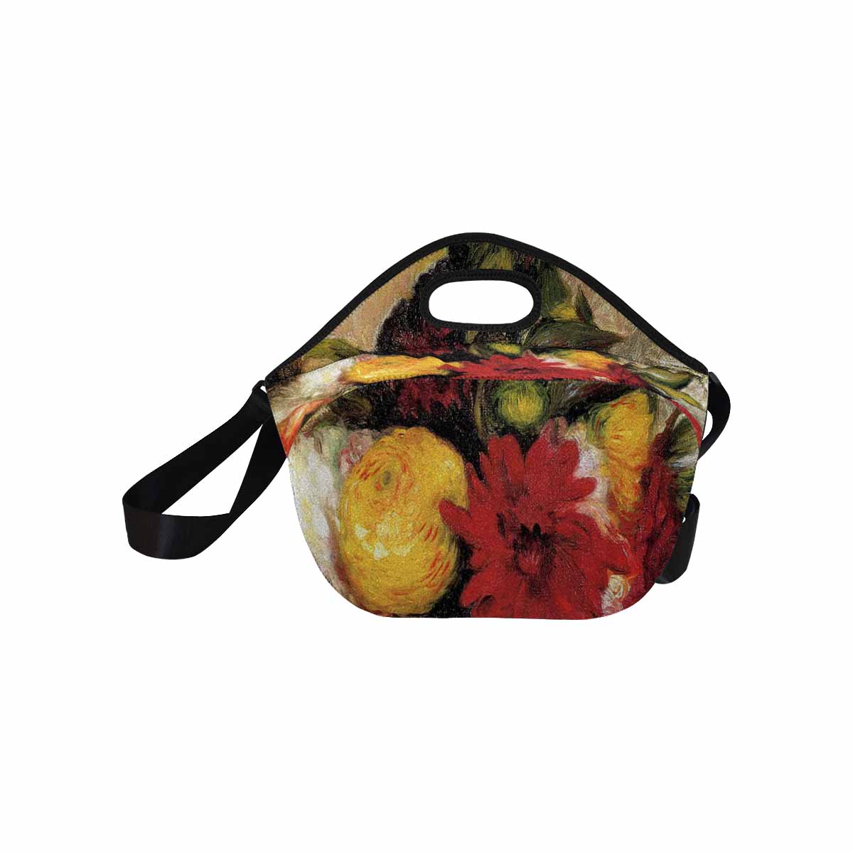 Vintage Floral print insulated lunch bag, Design 25