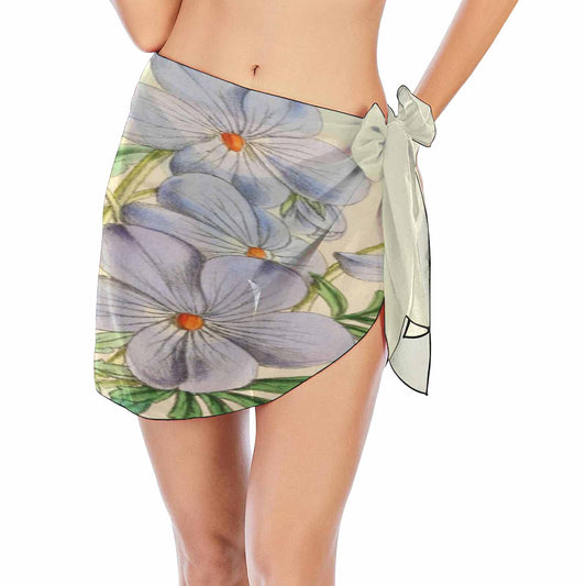 Vintage floral, beach sarong, beach coverup, swim wear, Design 13