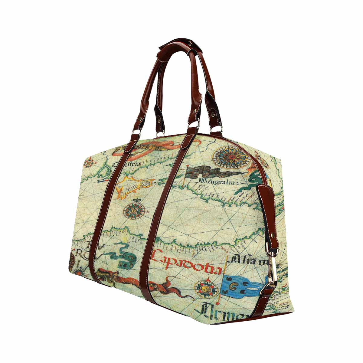 Antique Map design travel bag, Model 1695343, Design 33