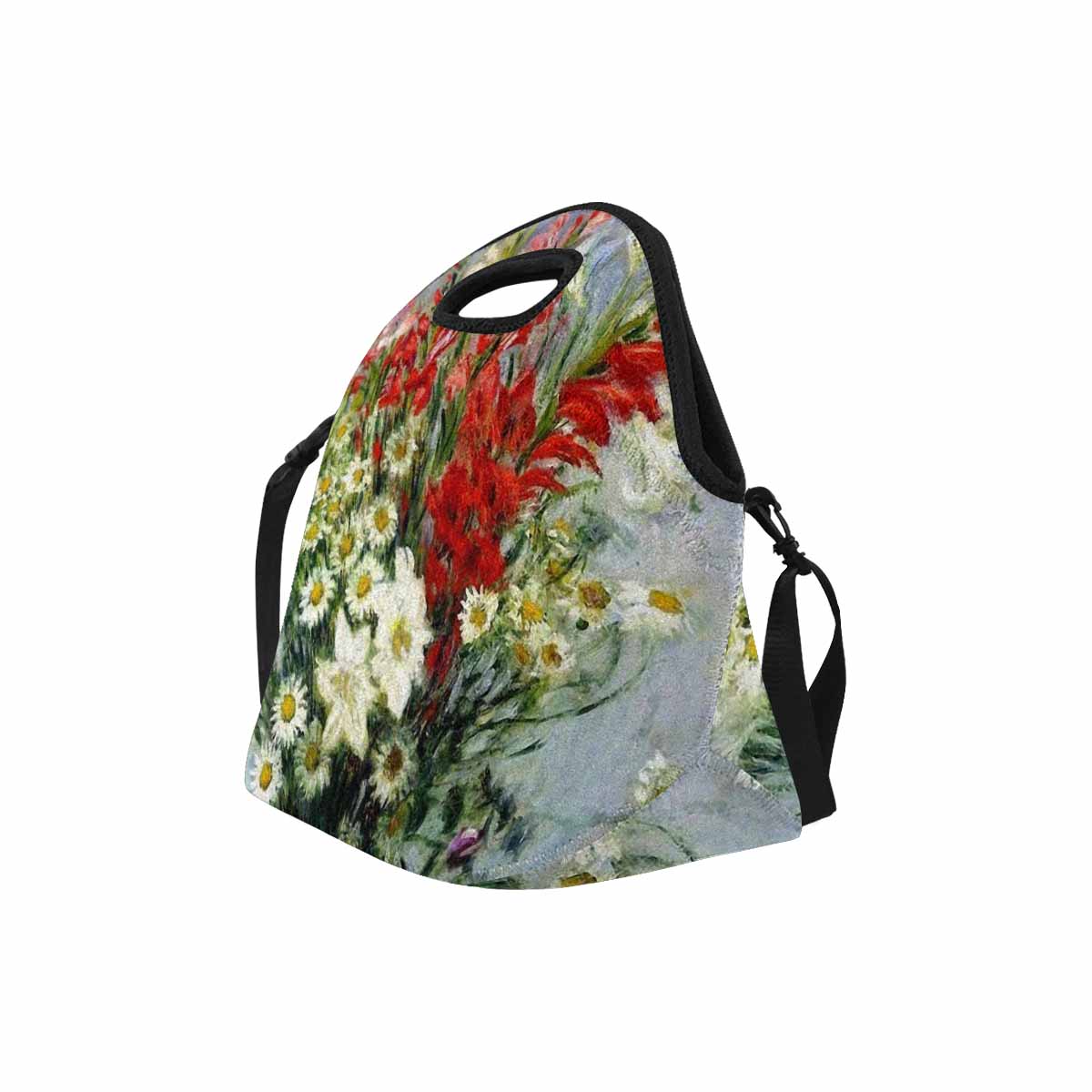 Vintage Floral print insulated lunch bag, Design 43