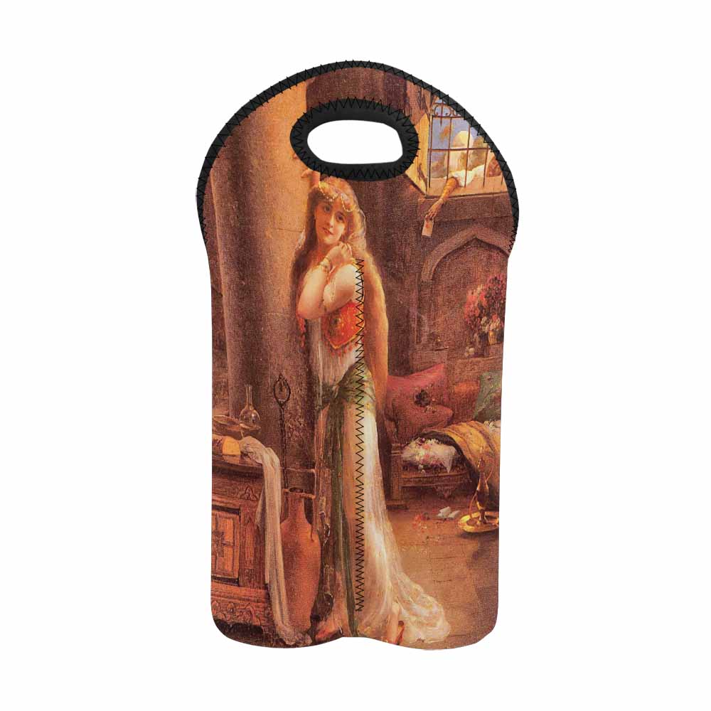 Victorian lady design 2 Bottle wine bag, The Secret Message