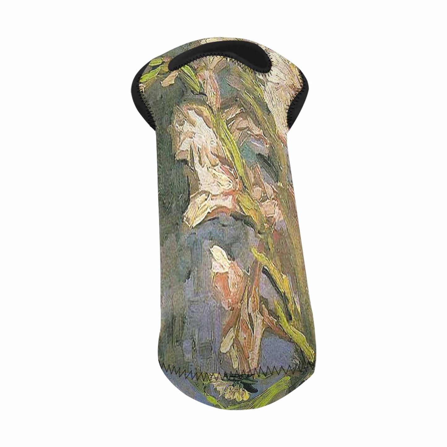 Vintage floral 1 bottle wine bag, Design 59