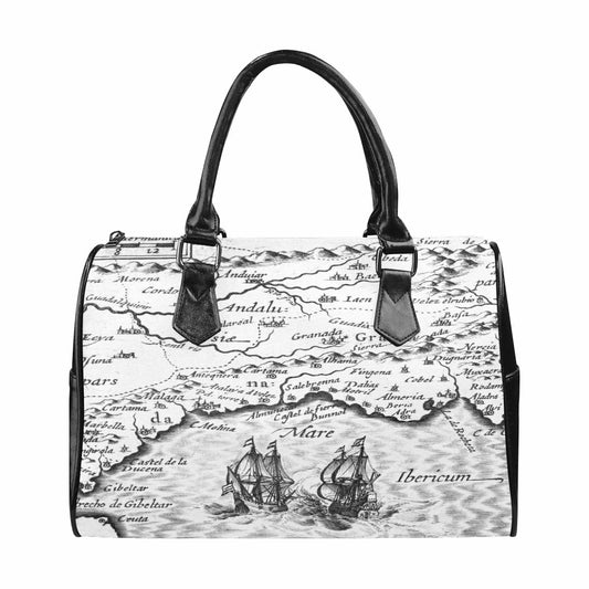 Antique Map design Boston handbag, Model 1695321, Design 23