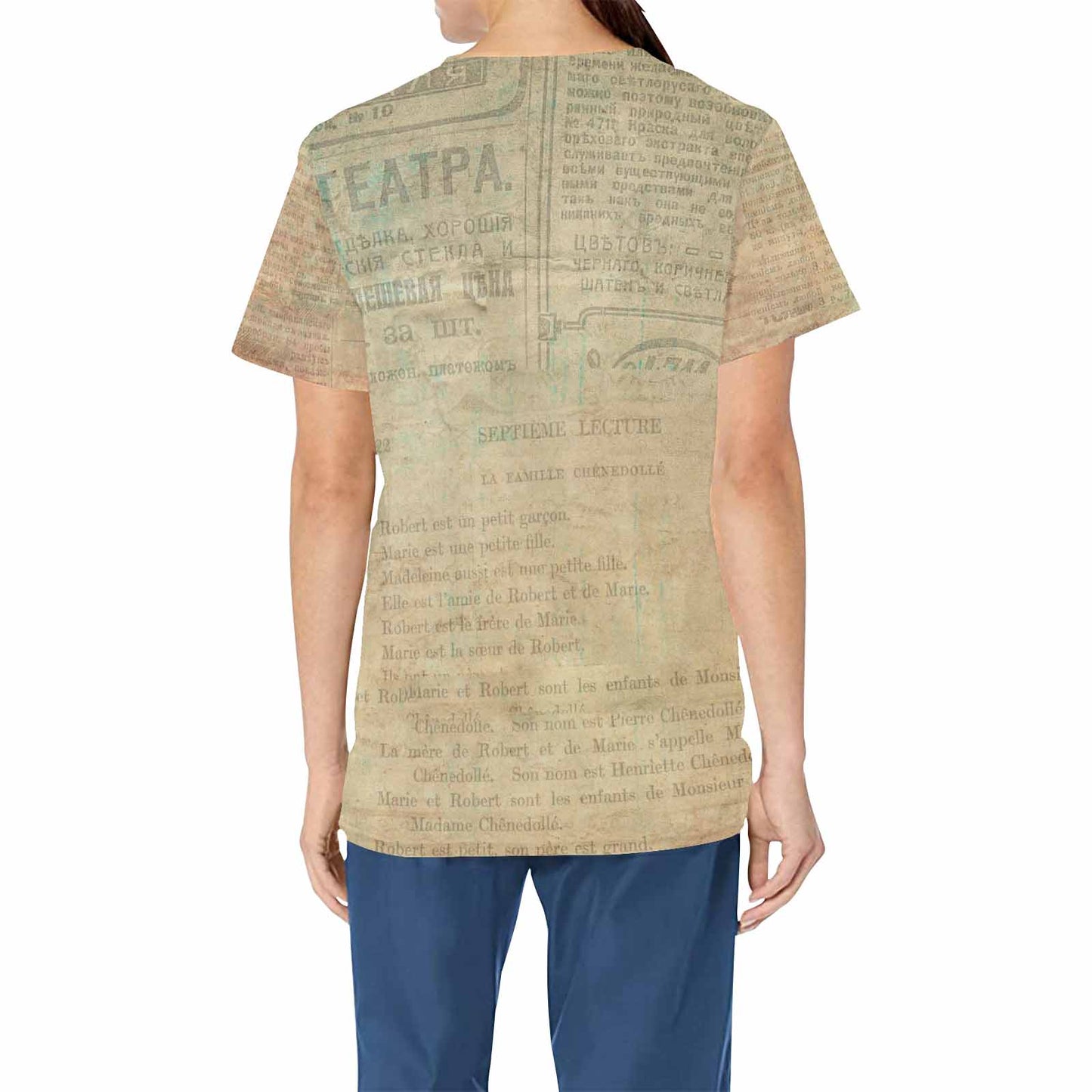 Antique general professional scrubs, nurses scrub, unisex, design 24