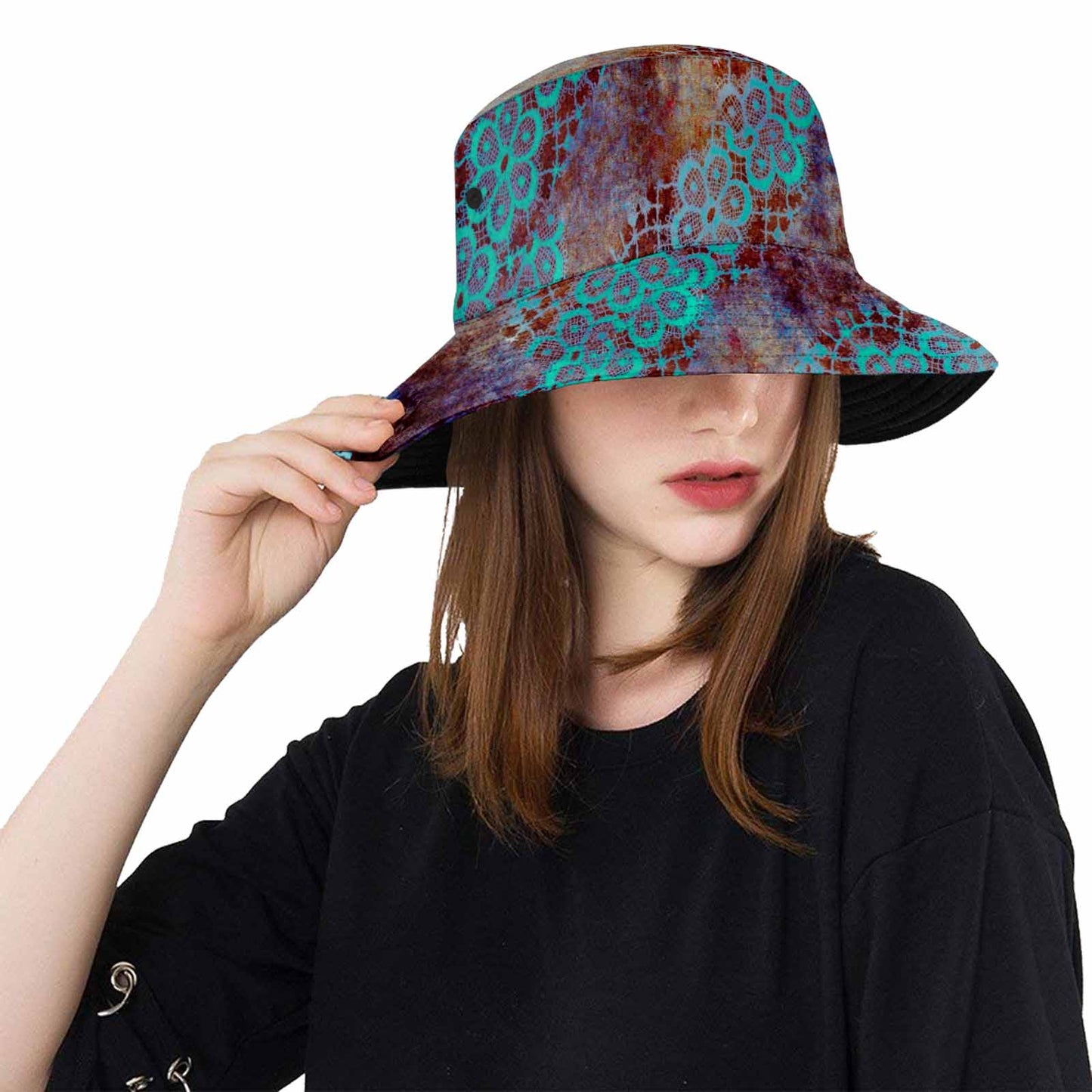 Victorian lace Bucket Hat, outdoors hat, design 37