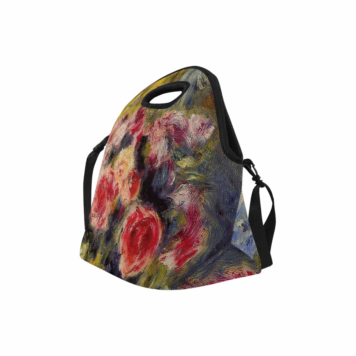 Vintage Floral print insulated lunch bag, Design 26