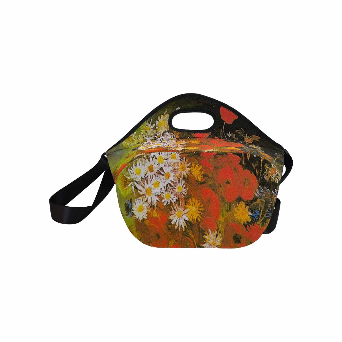 Vintage Floral print insulated lunch bag, Design 60