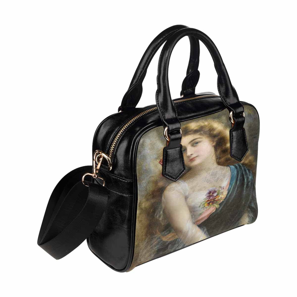 Victorian Lady design handbag, Mod 19163453, An auburn beauty