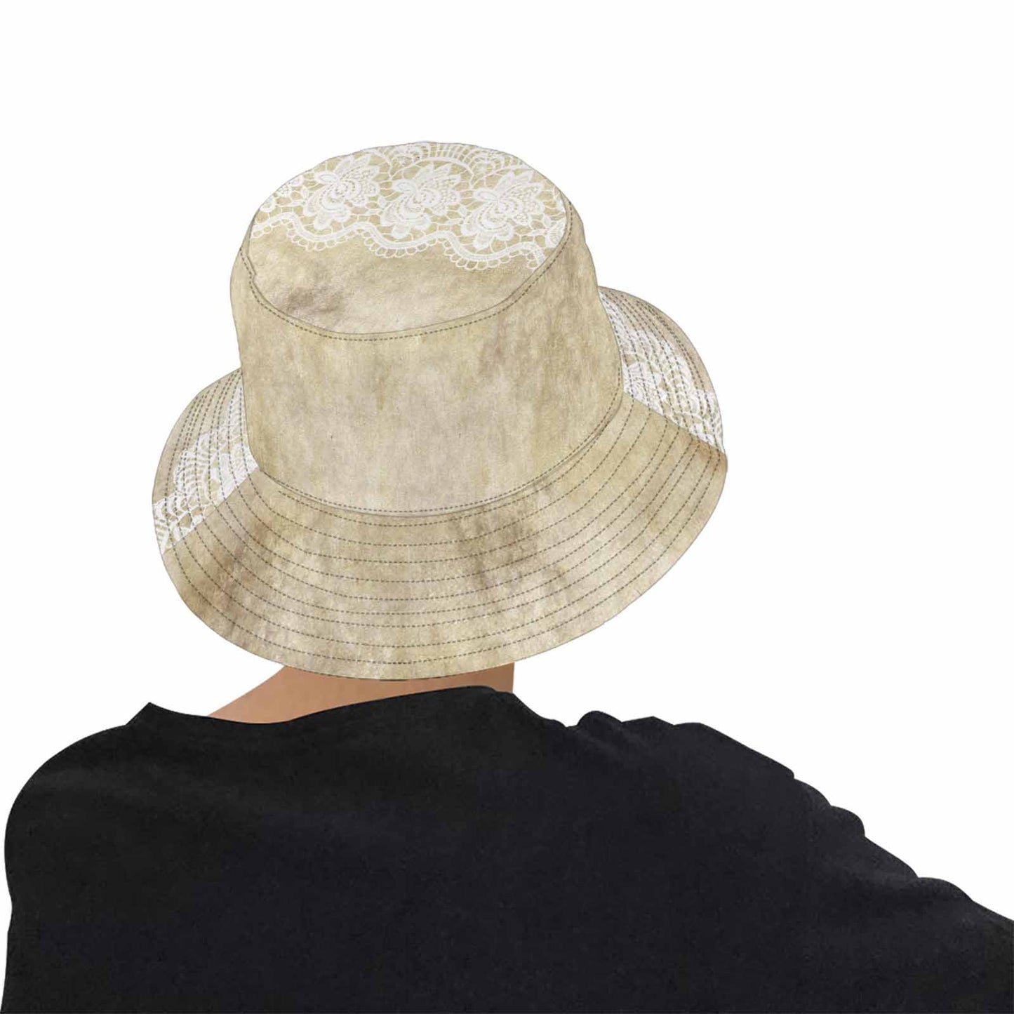 Victorian lace Bucket Hat, outdoors hat, design 28