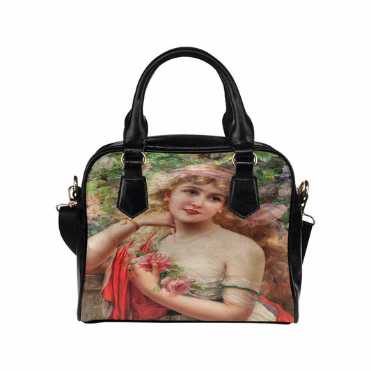 Victorian Lady design handbag, Mod 19163453, Young Lady With Roses