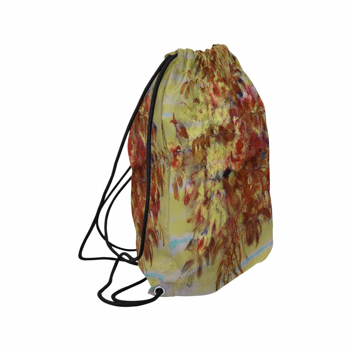 Vintage Floral print, DRAWSTRING BAG, LARGE, Design 11