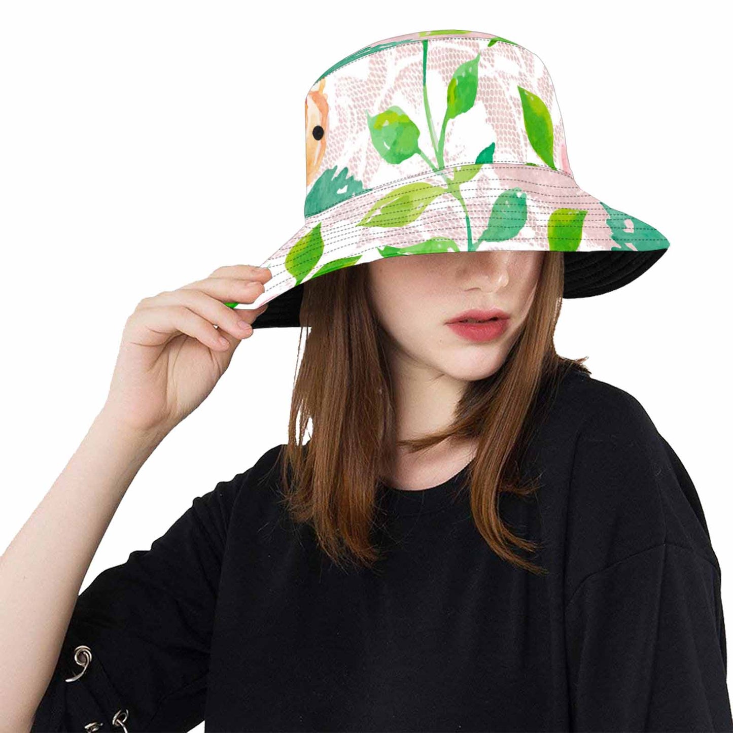 Victorian lace Bucket Hat, outdoors hat, design 21