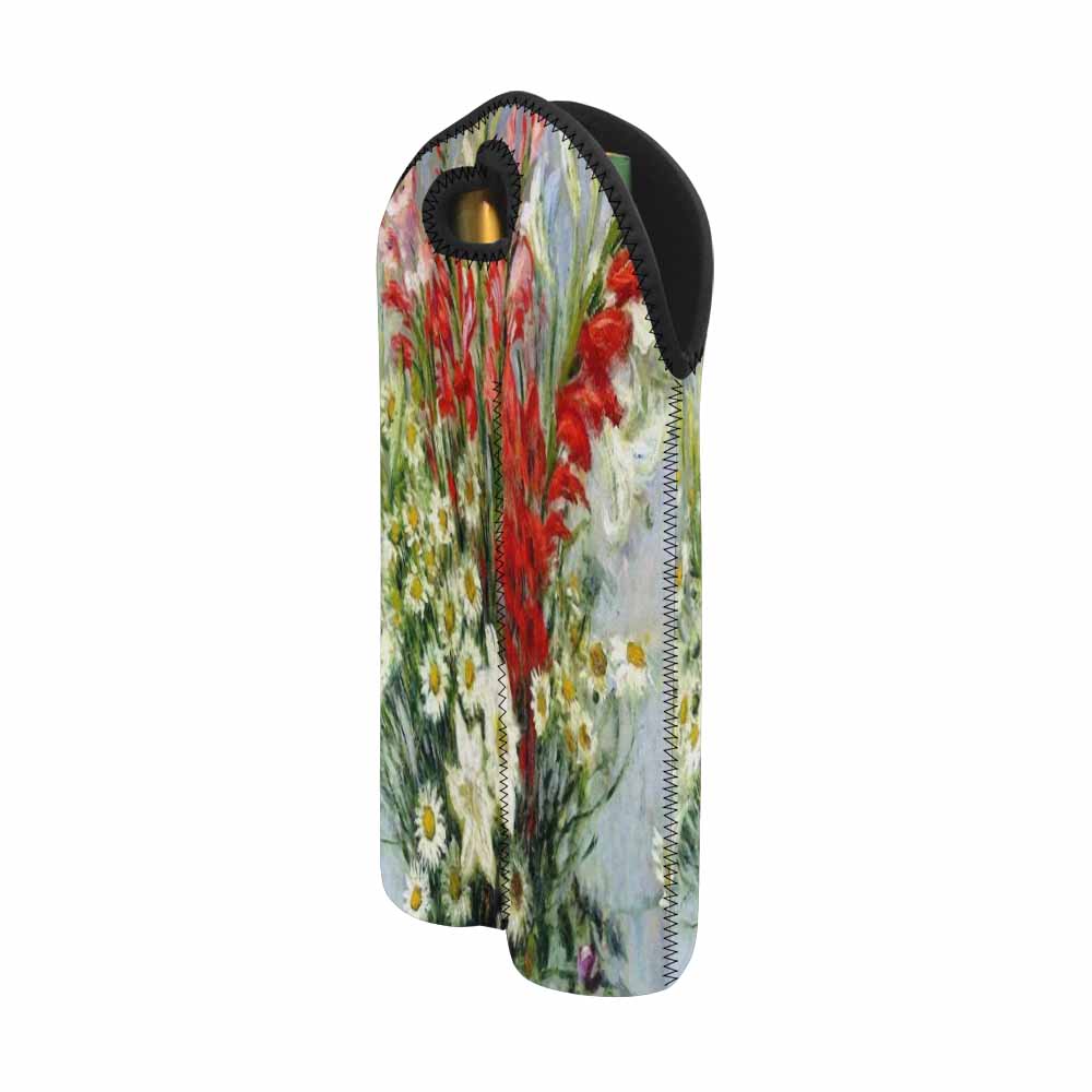 Vintage floral 2 bottle wine bag, Design 43