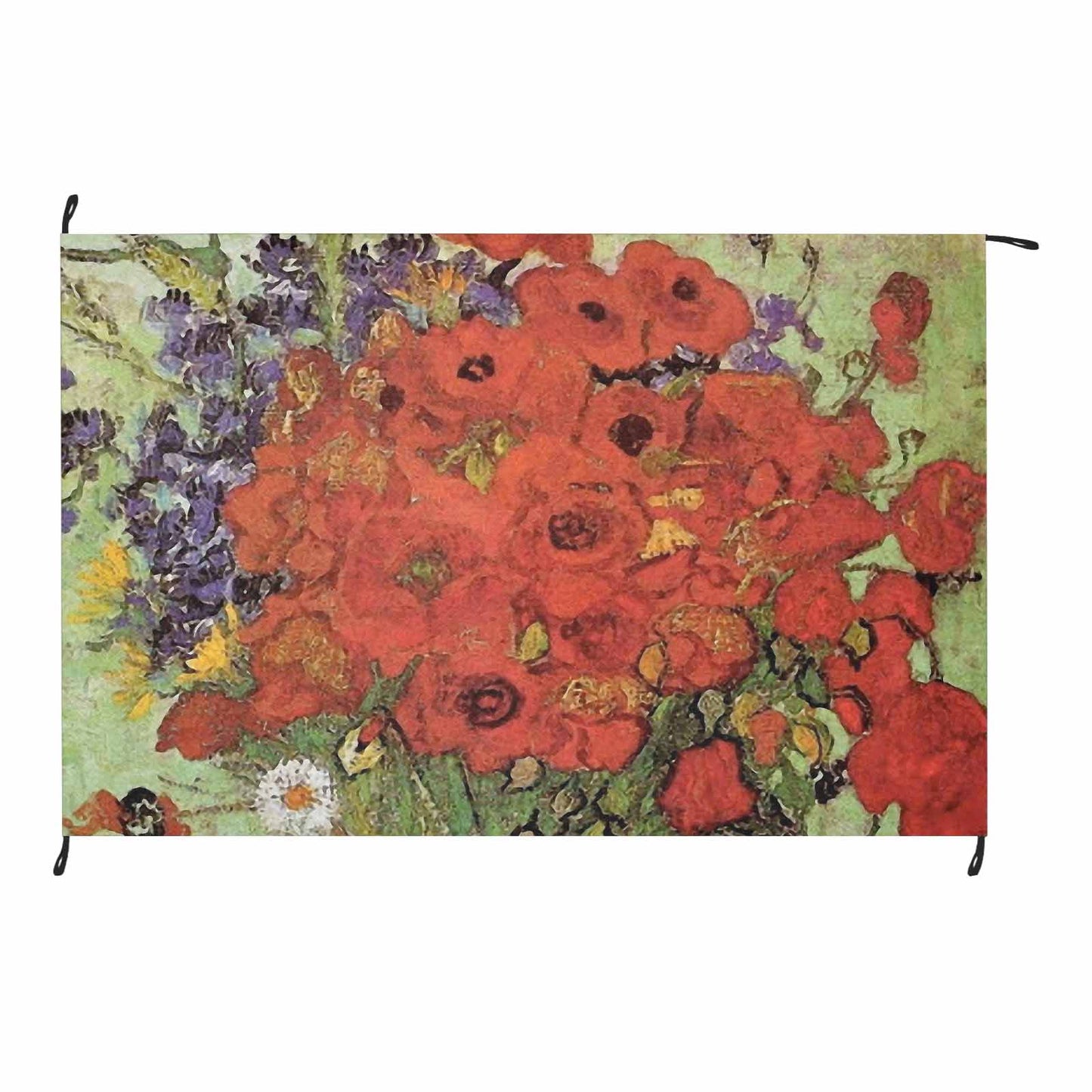 Vintage Floral waterproof picnic mat, 81 x 55in, Design 47