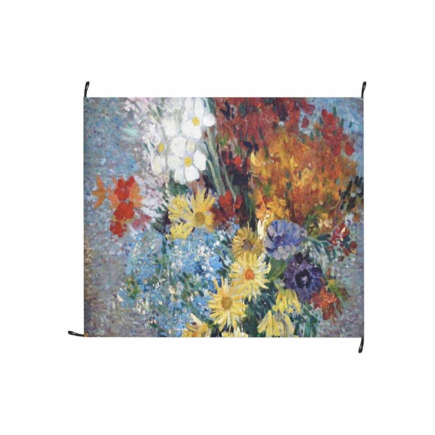 Vintage Floral waterproof picnic mat, 61 x 55in, Design 41