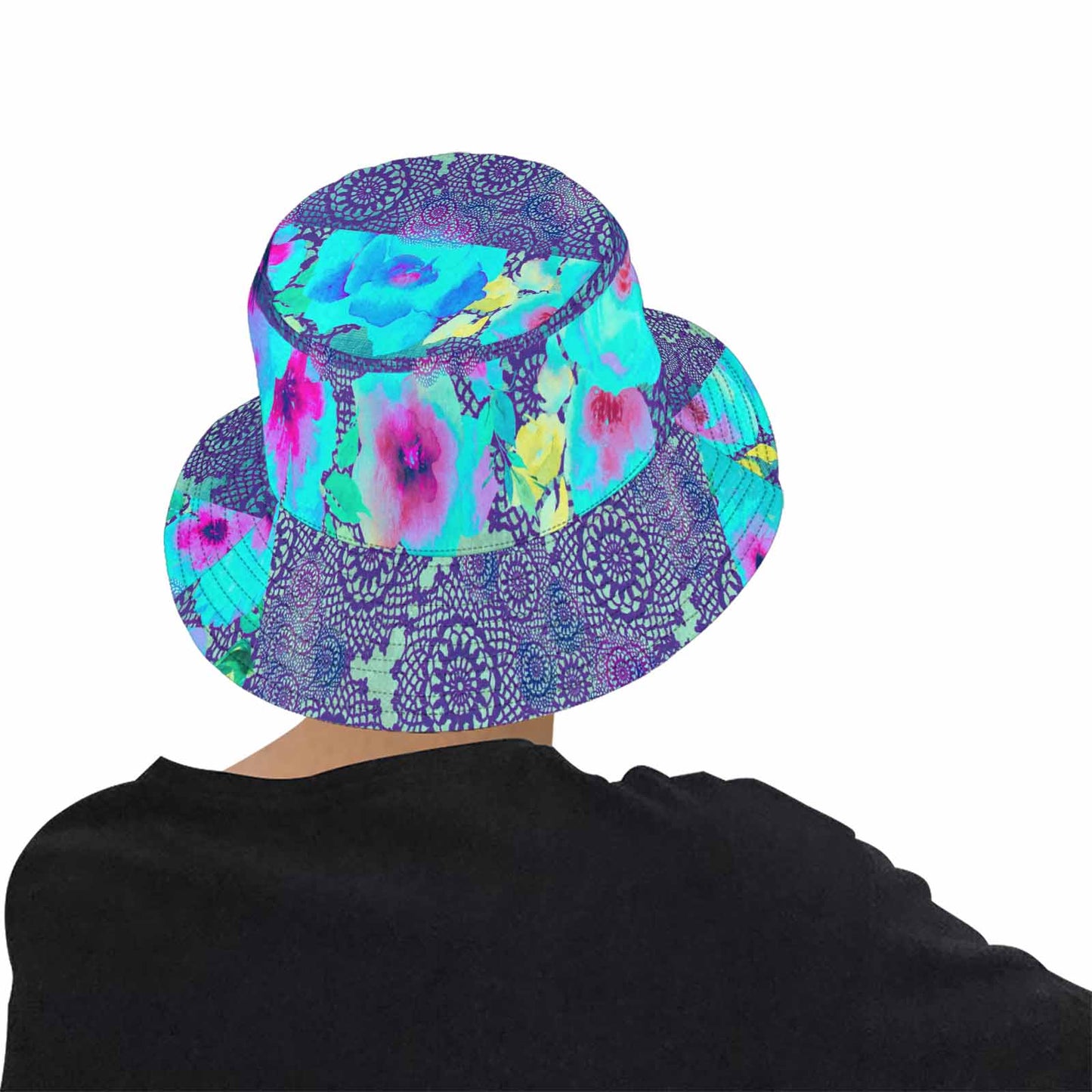 Victorian lace Bucket Hat, outdoors hat, design 14