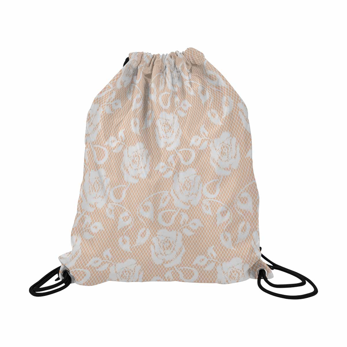 Victorian lace DRAWSTRING BAG, LARGE, design 16