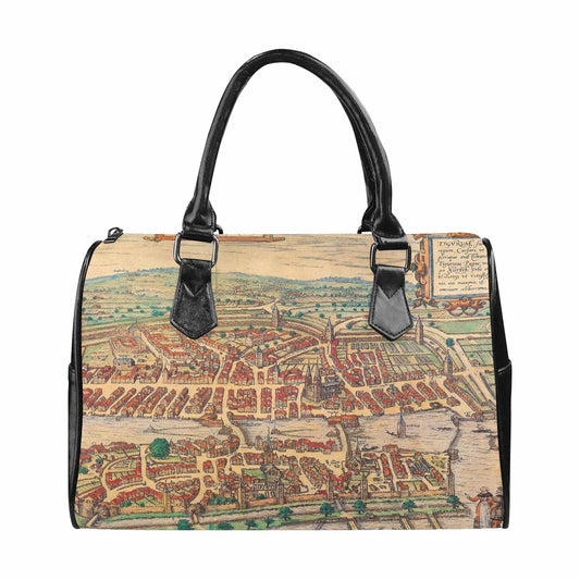 Antique Map design Boston handbag, Model 1695321, Design 24