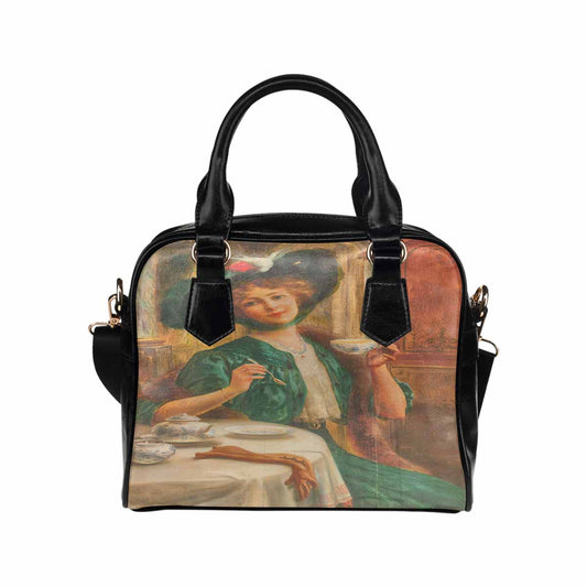 Victorian Lady design handbag, Mod 19163453, lady in green