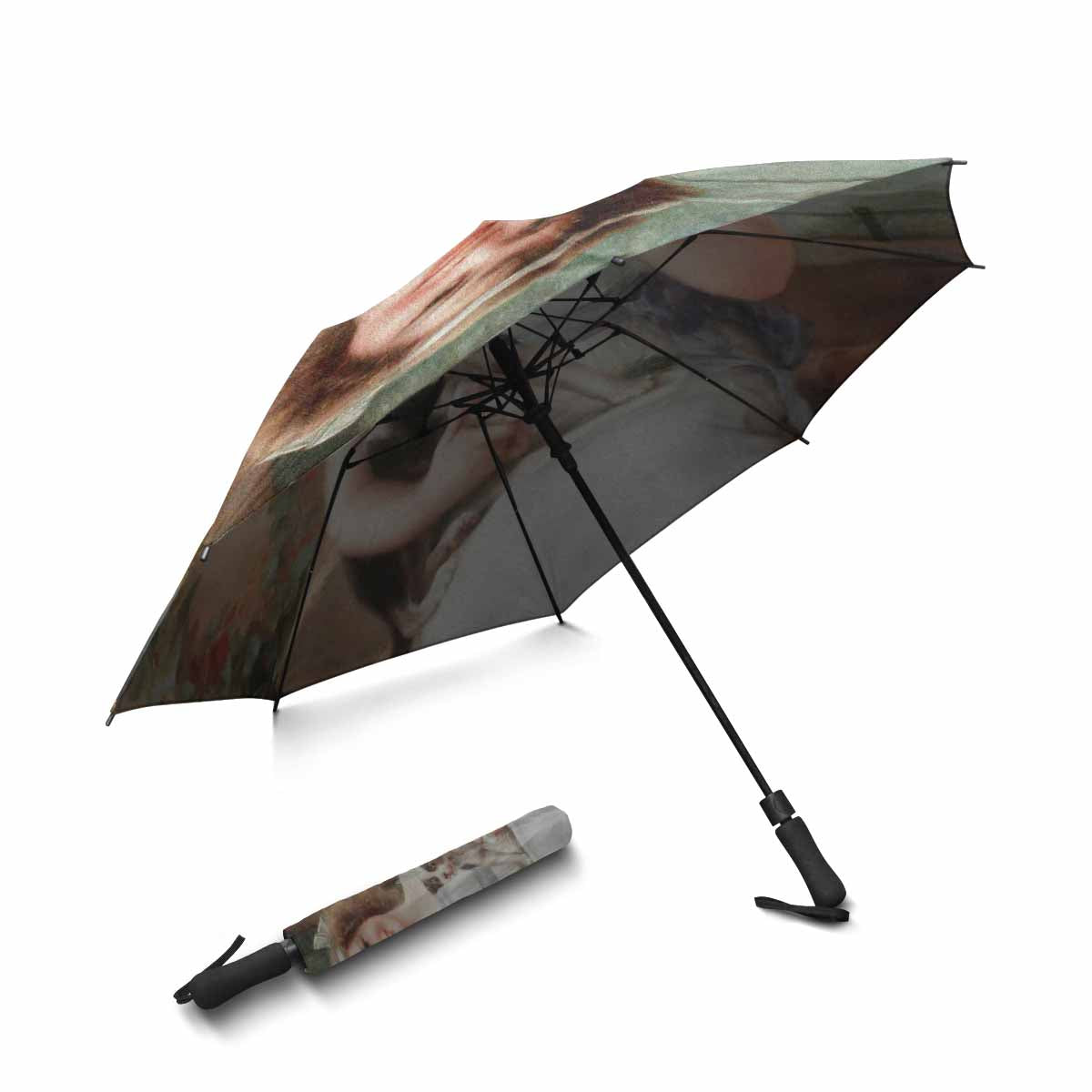 Victorian Girl Design UMBRELLA, Waiting For The Vet, Model U05 C20