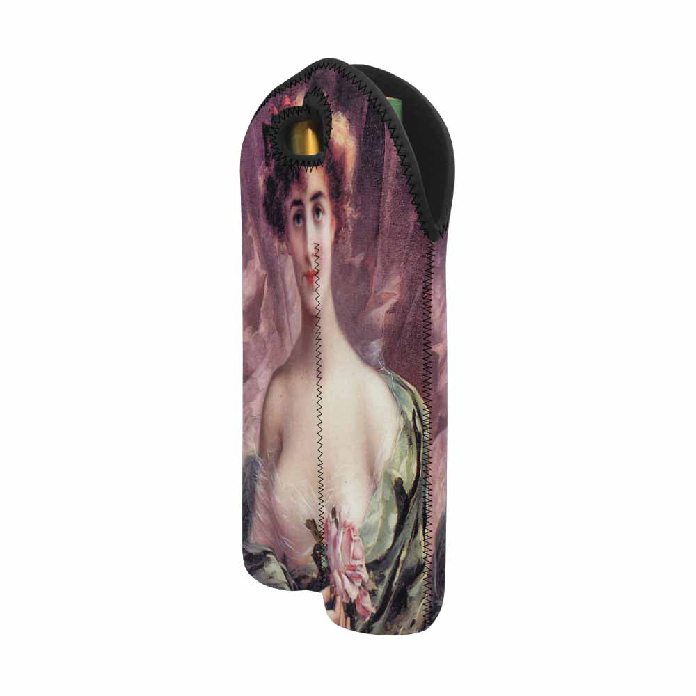 Victorian lady design 2 Bottle wine bag, The Pink Rose