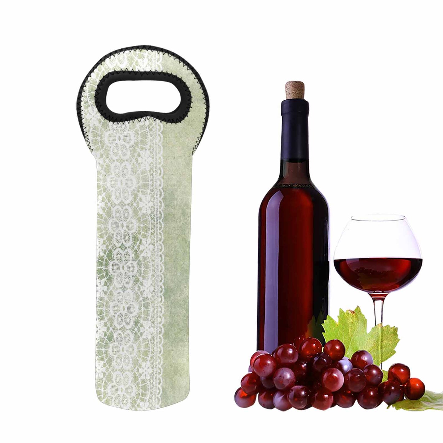 Victorian Lace 1 bottle wine bag, design 42