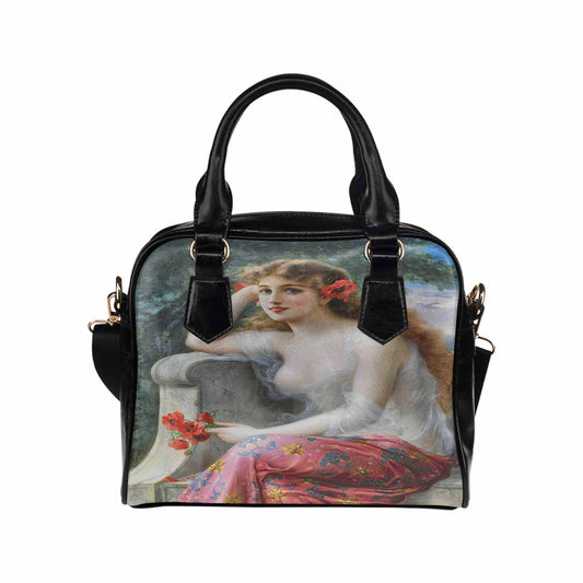 Victorian Lady design handbag, Mod 19163453, Young Beauty with Poppies