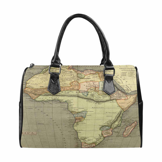 Antique Map design Boston handbag, Model 1695321, Design 4